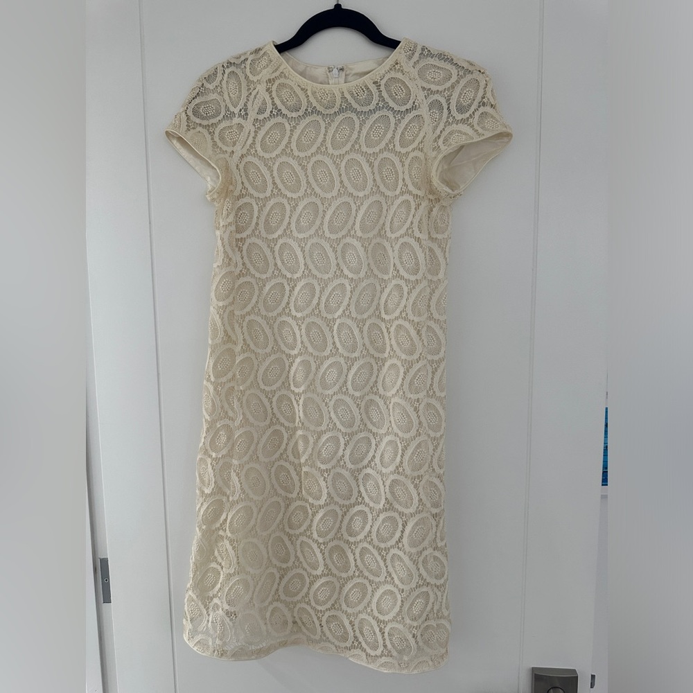 Burberry Off White Lace Embroidery Bridal Graduation Fitted Size Women’s 4